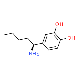 4-((1S)-1-AMINOPENTYL)BENZENE-1,2-DIOL Structure