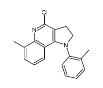 1-(2-methylphenyl)-4-chloro-6-methyl-2,3-dihydropyrrolo[3.2-c]quinoline结构式