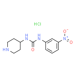 1-(3-Nitrophenyl)-3-(piperidin-4-yl)ureahydrochloride结构式