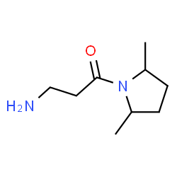 3-Amino-1-(2,5-dimethyl-1-pyrrolidinyl)-1-propanone structure