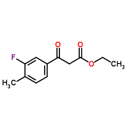 Ethyl 3-(3-fluoro-4-methylphenyl)-3-oxopropanoate structure