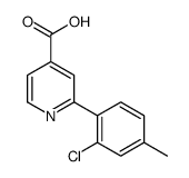 2-(2-chloro-4-methylphenyl)pyridine-4-carboxylic acid结构式