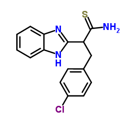 2-(1H-Benzimidazol-2-yl)-3-(4-chlorophenyl)propanethioamide picture