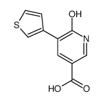 6-oxo-5-thiophen-3-yl-1H-pyridine-3-carboxylic acid结构式