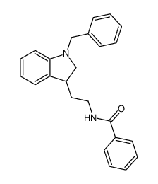 Nb-Benzoyl-Na-benzyl-2,3-dihydrotryptamine结构式