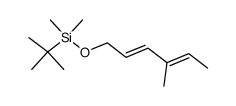 tert-Butyl-dimethyl-((2Z,4E)-4-methyl-hexa-2,4-dienyloxy)-silane Structure