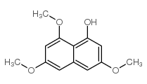 1-Naphthalenol, 3,6,8-trimethoxy- Structure