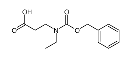 3-(N-Benzyloxycarbonyl-N-ethyl)-aminopropionic acid结构式