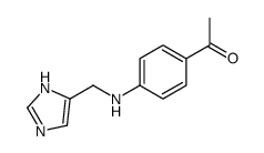 1-[4-(1H-imidazol-5-ylmethylamino)phenyl]ethanone Structure