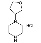 1-(四氢呋喃-3-基)哌嗪盐酸结构式