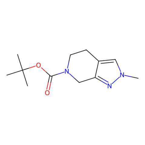 tert-butyl 2-methyl-5,7-dihydro-4H-pyrazolo[3,4-c]pyridine-6-carboxylate Structure