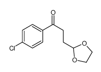 1-(4-chlorophenyl)-3-(1,3-dioxolan-2-yl)propan-1-one Structure