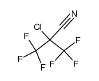 1-chloro-2-trifluoromethyl-trifluoroethyl-1-cyanide Structure