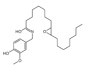 N-[(4-hydroxy-3-methoxyphenyl)methyl]-8-[(2R,3R)-3-octyloxiran-2-yl]octanamide结构式