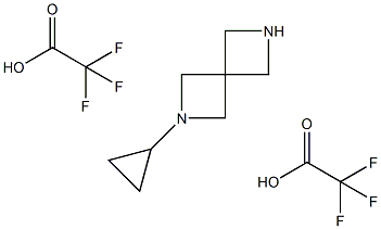 2-cyclopropyl-2,6-diazaspiro[3.3]heptane bis(trifluoroacetate) structure