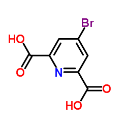 4-溴-2,6-吡啶二羧酸 一水合物结构式