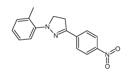 2-(2-methylphenyl)-5-(4-nitrophenyl)-3,4-dihydropyrazole Structure