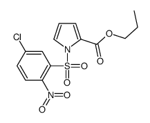 propyl 1-(5-chloro-2-nitrophenyl)sulfonylpyrrole-2-carboxylate结构式