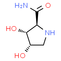 2-Pyrrolidinecarboxamide,3,4-dihydroxy-,trans-2,3,cis-3,4-()-(8CI)结构式