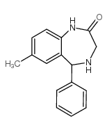 7-METHYL-5-PHENYL-1,3,4,5-TETRAHYDRO-2H-1,4-BENZODIAZEPIN-2-ONE Structure