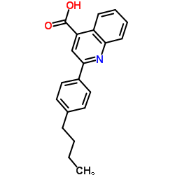 2-(4-Butylphenyl)-4-quinolinecarboxylic acid structure