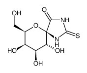 (2R,3R,4S,5R,6S)-3,4,6-TRIHYDROXY-2-HYDROXYMETHYL-7,9-DIAZA-1-OXA-SPIRO[4,5]DECANE-10-ONE-8-THIONE structure