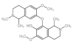 6-methoxy-8-[(6-methoxy-1,2-dimethyl-3,4-dihydro-1H-isoquinolin-7-yl)oxy]-1,2-dimethyl-3,4-dihydro-1H-isoquinolin-7-ol结构式