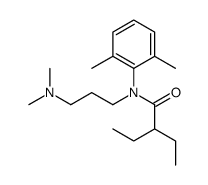 N-[3-(Dimethylamino)propyl]-N-(2,6-dimethylphenyl)-2-ethylbutyramide结构式