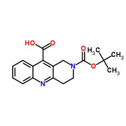 2-{[(2-Methyl-2-propanyl)oxy]carbonyl}-1,2,3,4-tetrahydrobenzo[b][1,6]naphthyridine-10-carboxylic acid Structure