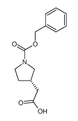 (S)-2-(1-((Benzyloxy)carbonyl)pyrrolidin-3-yl)acetic acid图片