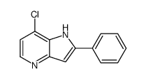 7-氯-2-苯基-1H-吡咯并[3,2-b]吡啶结构式