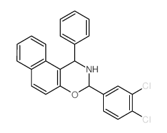 3-(3,4-dichlorophenyl)-1-phenyl-2,3-dihydro-1H-benzo[f][1,3]benzoxazine结构式