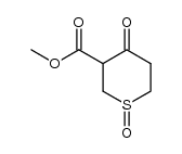 2H-Thiopyran-3-carboxylic acid, tetrahydro-4-oxo-, Methyl ester, 1-oxide结构式