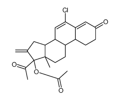 [(8R,9S,10R,13S,14S,17R)-17-acetyl-6-chloro-13-methyl-16-methylidene-3-oxo-2,8,9,10,11,12,14,15-octahydro-1H-cyclopenta[a]phenanthren-17-yl] acetate Structure