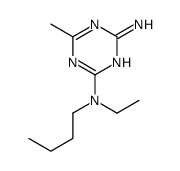 2-N-butyl-2-N-ethyl-6-methyl-1,3,5-triazine-2,4-diamine结构式