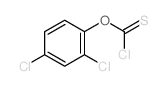 Carbonochloridothioicacid, O-(2,4-dichlorophenyl) ester结构式