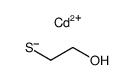 2-mercapto-ethanol, cadmium (II)-compound Structure