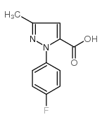 1-(4-FLUOROPHENYL)-3-METHYL-1H-PYRAZOLE-5-CARBOXYLIC ACID Structure