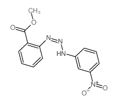 Benzoic acid,2-[3-(3-nitrophenyl)-2-triazen-1-yl]-, methyl ester Structure