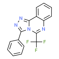 3-Phenyl-5-(trifluoromethyl)[1,2,4]triazolo[4,3-c]quinazoline Structure