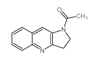 1H-Pyrrolo[3,2-b]quinoline, 1-acetyl-2,3-dihydro- Structure