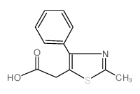 (2-甲基-4-苯基-噻唑-5-基)-乙酸结构式