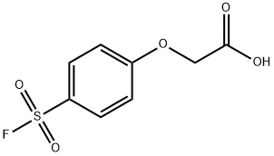 Acetic acid, 2-[4-(fluorosulfonyl)phenoxy]- Structure