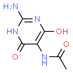 Acetamide,N-(2-amino-1,4-dihydro-6-hydroxy-4-oxo-5-pyrimidinyl)- (9CI) Structure