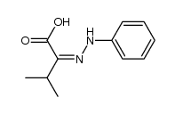 α-phenylhydrazono-isovaleric acid Structure