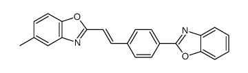 2-[2-[4-(benzoxazol-2-yl)phenyl]vinyl]-5-methylbenzoxazole structure