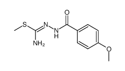 1-(4-methoxy-benzoyl)-S-methyl-iso thiosemicarbazide结构式