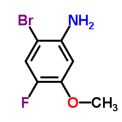 2-Bromo-4-fluoro-5-methoxyaniline structure