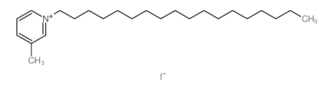 Pyridinium, 3-methyl-1-octadecyl-, iodide (1:1)结构式