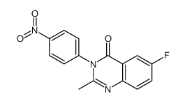 6-fluoro-2-methyl-3-(4-nitrophenyl)quinazolin-4-one Structure